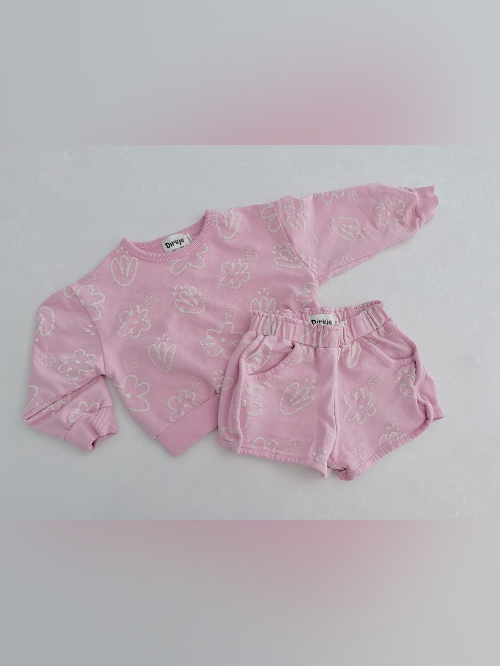 Dirkje Floral Sweatshirt & Shorts Set | 3YRS